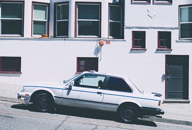Car-Parked-On-Hill