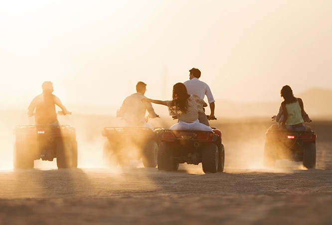 Riders-on-ATVs