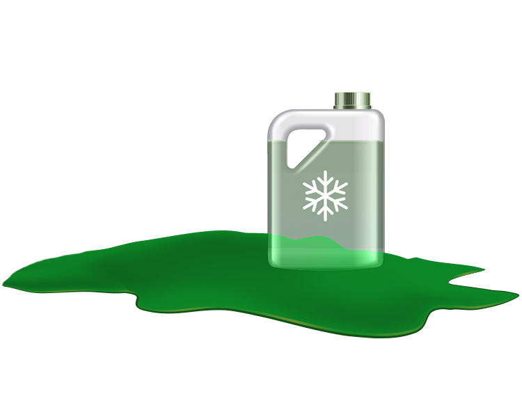 leaking-green-fluid-from-vehicle2